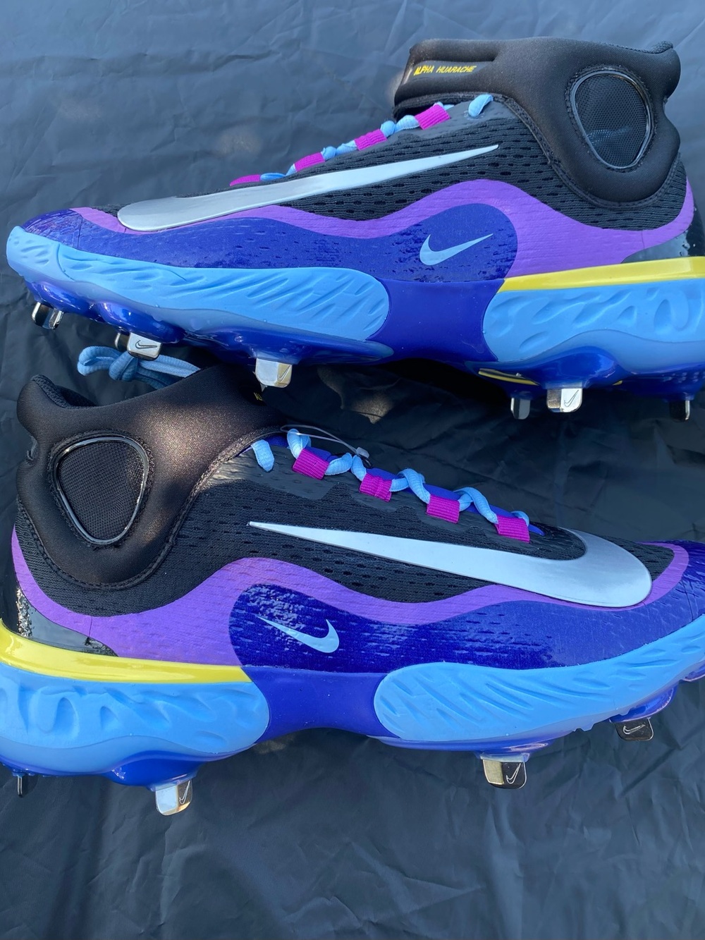Nike Alpha Huarache Elite 4 Mid NRG Baseball Cleats IH4035-500 Mens new